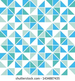 Tribal triangles grid mosaic tiles lines vector seamless pattern. Colorful triangles mosaic geometric background. Modern triangular shapes grid. Geometric polygon elements graphic design.