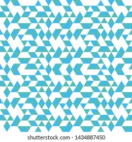 Tribal triangles grid mosaic tiles lines vector seamless pattern. Colorful triangles mosaic geometric background. Modern triangular shapes grid. Geometric polygon elements graphic design.
