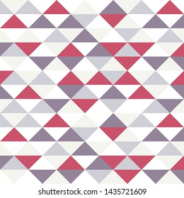 Tribal triangles grid mosaic tiles lines vector seamless pattern. Colorful triangles mosaic geometric background. Modern triangular shapes grid. Geometric polygon elements graphic design