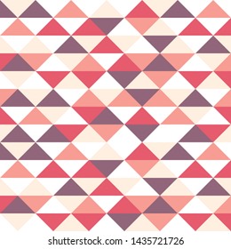 Tribal triangles grid mosaic tiles lines vector seamless pattern. Colorful triangles mosaic geometric background. Modern triangular shapes grid. Geometric polygon elements graphic design