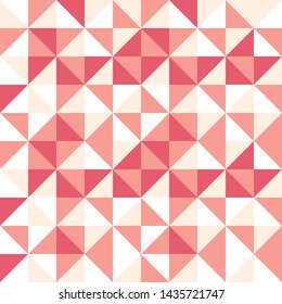Tribal triangles grid mosaic tiles lines vector seamless pattern. Colorful triangles mosaic geometric background. Modern triangular shapes grid. Geometric polygon elements graphic design