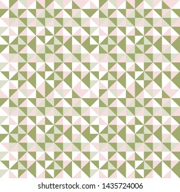 Tribal triangles grid mosaic tiles lines vector seamless pattern. Colorful triangles mosaic geometric background. Modern triangular shapes grid. Geometric polygon elements graphic design