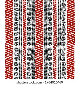 Tribal tropical art pattern of indigenous Hawaiian and Polynesian culture