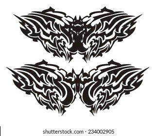 Owl Tattoo Line Art Stock Illustration 1363436687