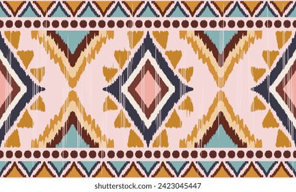 Vector tribal Estilo de ornamento geométrico Boho sin fisuras. Este diseño de patrones para tejidos; envolver; alfombra; textiles; fondo de pantalla; antecedentes; fondo o lo que desee crear