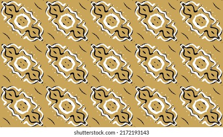 Tribal Vector Floral Tile. Black Graphic Wallpaper. Carpet Hippie Geometric. Amber Mosaic Hand drawn. Black Abstract Design. African Artwork. Apparel Bohemian Trendy.