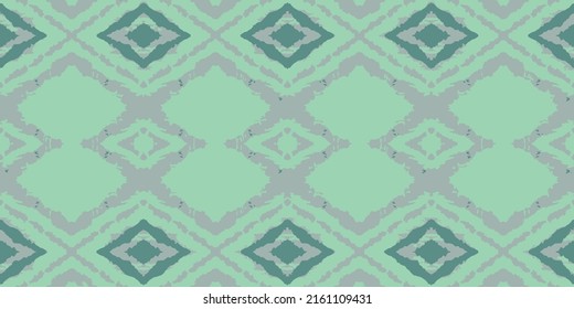 Tribal Vector Ikat Geo Boho. Teal Abstract Decoration. Scarf Hippie Bohemian. Aqua Design Hand drawn. Teal Graphic Tapestry. Aztec Artwork. Pillowcase Geometric Trendy.