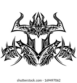 Tribal Vector Knight Design