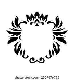 tribal vector logo background shield ribbon