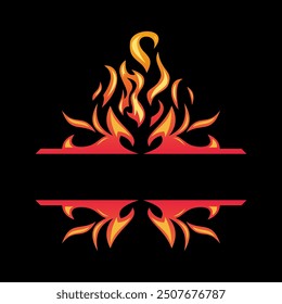 Stammesvektor Logo Hintergrund Schild Band