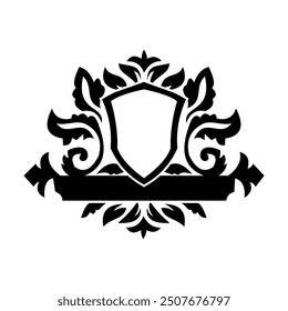 tribal vector logo background shield ribbon