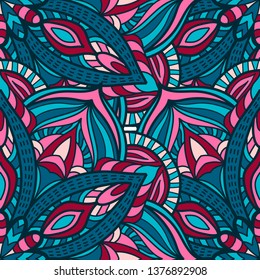 Tribal vector mandala. Vintage design for printing. Hand drawn background.