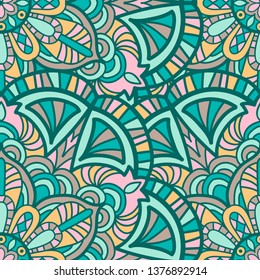 Tribal vector mandala. Vintage design for printing. Hand drawn background.