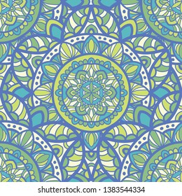 Tribal vector mandala. Vintage design for printing. Hand drawn background.
