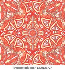 Tribal vector mandala. Vintage design for printing. Hand drawn background.