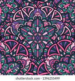 Tribal vector mandala. Vintage design for printing. Hand drawn background.