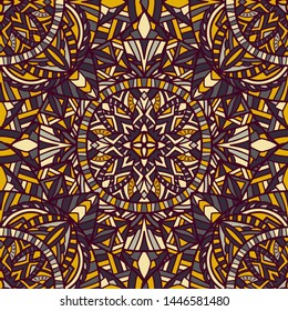 Tribal vector mandala. Vintage design for printing. Hand drawn background.