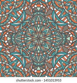 Tribal vector mandala. Vintage design for printing. Hand drawn background.