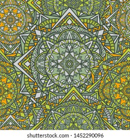 Tribal vector mandala. Vintage design for printing. Hand drawn background.
