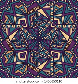 Tribal vector mandala. Vintage design for printing. Hand drawn background.