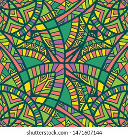 Tribal vector mandala. Vintage design for printing. Hand drawn background.