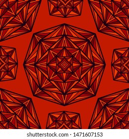 Tribal vector mandala. Vintage design for printing. Hand drawn background.