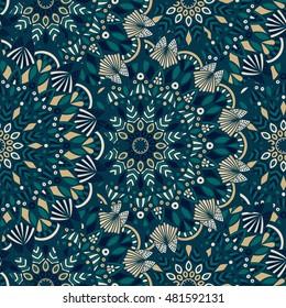 Tribal vector mandala. Vintage design for printing. Hand drawn background. Islam, Arabic, Indian, ottoman oriental ornament.