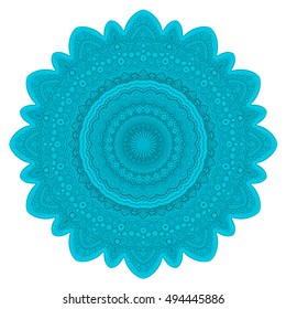 Tribal vector mandala. Vintage design for printing. Hand drawn background. Islam, Arabic, Indian, ottoman oriental ornament.