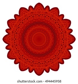 Tribal vector mandala. Vintage design for printing. Hand drawn background. Islam, Arabic, Indian, ottoman oriental ornament.