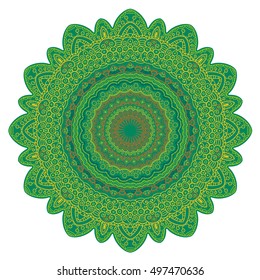 Tribal vector mandala. Vintage design for printing. Hand drawn background. Islam, Arabic, Indian, ottoman oriental ornament.