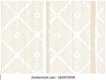 Tribal vector ornament. African pattern. Ethnic carpet with chevrons and triangles. Aztec style. Geometric mosaic with triangles on the tile. Ancient interior. Modern rug. Geo print