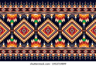 Tribal vector ornament. Seamless African pattern. Ethnic carpet with chevrons. Geometric ethnic pattern embroidery design for background or wallpaper and clothing.

Geo print on textile. Kente Cloth.