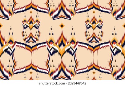 Tribal vector ornament. Seamless African pattern. Ethnic carpet with chevrons. 
Aztec style. Geometric mosaic on the tile, majolica. Ancient interior. 
Modern rug. Geo print on textile. Kente Cloth.
