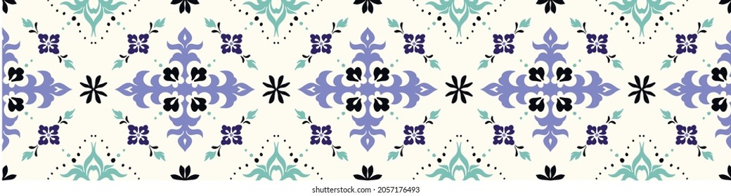 Tribal vector ornament. Seamless African pattern. Ethnic carpet with chevrons. Aztec style. Geometric mosaic on the tile, majolica. Ancient interior. Modern rug. Geo print on textile. Kente Cloth.