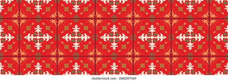 Tribal vector ornament. Seamless African pattern. Ethnic carpet with chevrons. Aztec style. Geometric mosaic on the tile, majolica. Ancient interior. Modern rug. Geo print on textile. Kente Cloth.