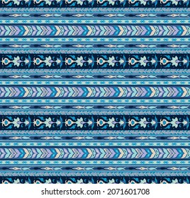 Tribal vector ornament. Seamless African pattern. Ethnic carpet with chevrons. Aztec style. Geometric mosaic on the tile, majolica. Ancient interior. Modern rug. Geo print on textile. Kente Cloth.