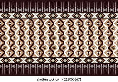 Tribal vector ornament. Seamless African pattern. Ethnic carpet with chevrons. 
Aztec style. Geometric mosaic on the tile, majolica. Ancient interior. 
Modern rug. Geo print on textile. Kente Cloth.
