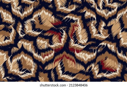 Tribal vector ornament. Seamless African pattern. Ethnic carpet with chevrons. 
Aztec style. Geometric mosaic on the tile, majolica. Ancient interior. 
Modern rug. 
