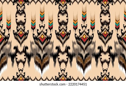 Tribal vector ornament. Seamless African pattern. Ethnic carpet with chevrons. 
Aztec style. Geometric mosaic on the tile, majolica. Ancient interior. 
Modern rug. Geo print on textile. Kente Cloth.
