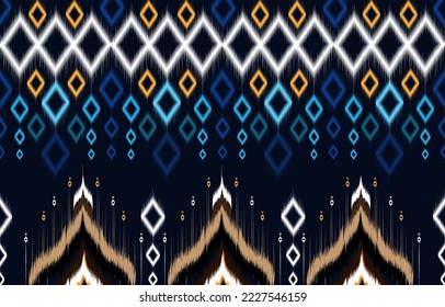 Tribal vector ornament. Seamless African pattern. Ethnic carpet with chevrons. 
Aztec style. Geometric mosaic on the tile, majolica. Ancient interior. 
Modern rug. Geo print on textile. Kente Cloth.