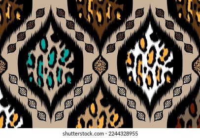 Tribal vector ornament. Seamless African pattern. Ethnic carpet with chevrons. 
Aztec style. Geometric mosaic on the tile, majolica. Ancient interior. 
Modern rug. Geo print on textile. Kente Cloth.
