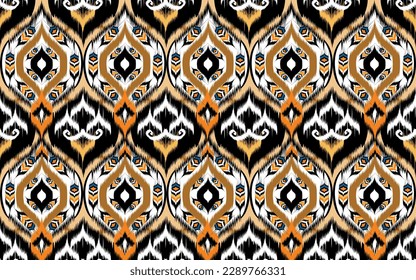 Tribal vector ornament. Seamless African pattern. Ethnic carpet with chevrons. Aztec style. Geometric mosaic on the tile, majolica. Ancient interior. Modern rug. Geo print on textile.