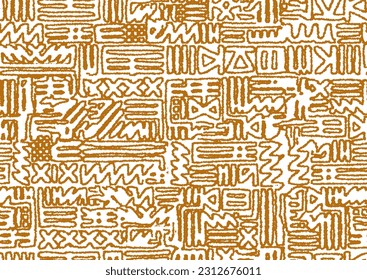 Tribal vector ornament. Seamless African pattern. Ethnic carpet style. Geometric mosaic on the tile Ancient interior.Modern rug. Geo print textile Cloth.Vector fabric Abstract digital printing linen