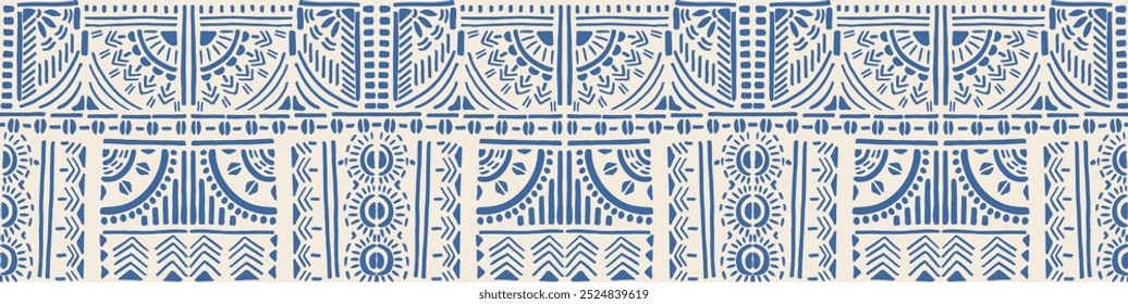 Tribal vector ornament. Seamless African pattern. Ethnic carpet with chevrons. Aztec style. Geometric mosaic on the tile, majolica. Ancient interior. Modern rug. Geo print on textile. Kente Cloth.