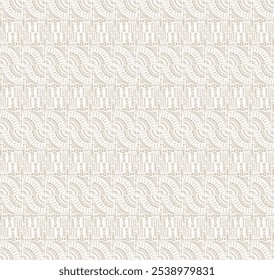 Tribal vector ornament. Seamless African pattern. Ethnic carpet with circle, wave. Aztec style. Geometric mosaic on the tile, majolica. Ancient interior. Modern rug. Geo print on textile. Kente Cloth.