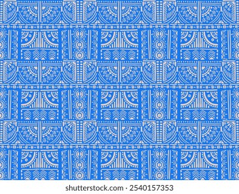 Tribal vector ornament. Seamless African pattern. Ethnic carpet with chevrons. Aztec style. Geometric mosaic on the tile, majolica. Ancient interior. Modern rug. Geo print on textile. Kente Cloth.