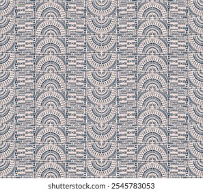 Tribal vector ornament. Seamless African pattern. Ethnic carpet with chevrons. Aztec style. Geometric mosaic on the tile, majolica. Ancient interior. Modern rug. Geo print on textile. Kente Cloth.