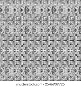Tribal vector ornament. Seamless African pattern. Ethnic carpet with chevrons. Aztec style. Geometric mosaic on the tile, majolica. Ancient interior. Modern rug. Geo print on textile. Kente Cloth.