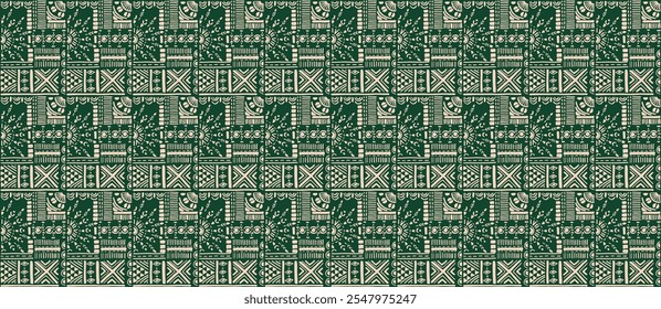 Tribal vector ornament. Seamless African pattern. Ethnic carpet with chevrons. Aztec style. Geometric mosaic on the tile, majolica. Ancient interior. Modern rug. Geo print on textile. Kente Cloth.