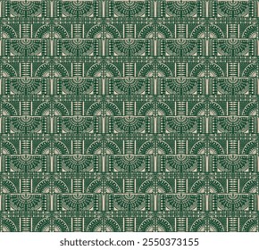Tribal vector ornament. Seamless African pattern. Ethnic carpet with chevrons. Aztec style. Geometric mosaic on the tile, majolica. Ancient interior. Modern rug. Geo print on textile. Kente Cloth.